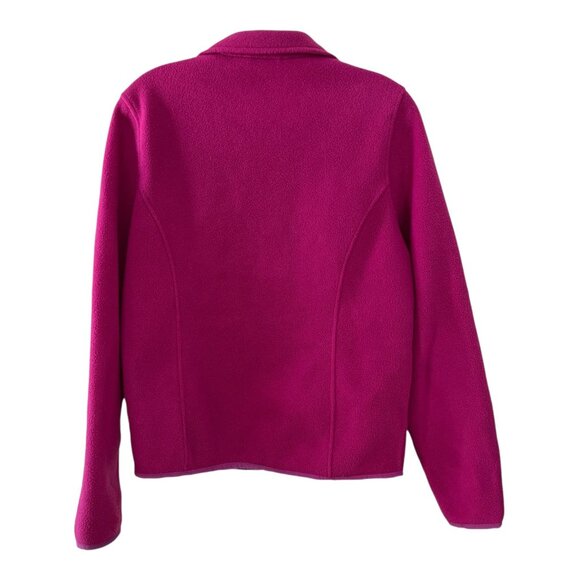 L.L. Bean Women’s Small Fuchsia Pink Full-Zip Fleece Jacket – Polartec Recycled - Picture 5 of 5